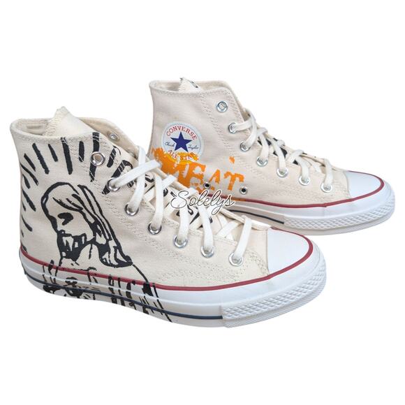 Converse 2015 Andy Warhol Chuck 70 High Meat Sin Limited Edition Sneaker 7 RARE - Picture 1 of 11